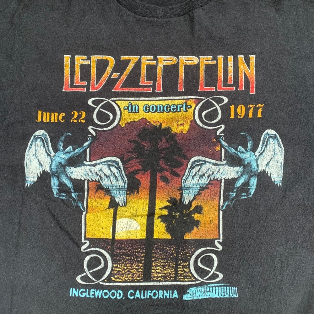 Led Zeppelin oversized graphic tee